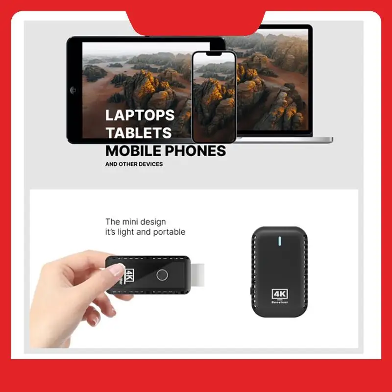 4K Wireless -Compatible Transmitter And Receiver Signal Extender Watch Movies From Laptops Pcs To HDTV Projectors
4K Wireless -Compatible Transmitter And Receiver Signal Extender Watch Movies From Laptops Pcs To HDTV Projectors