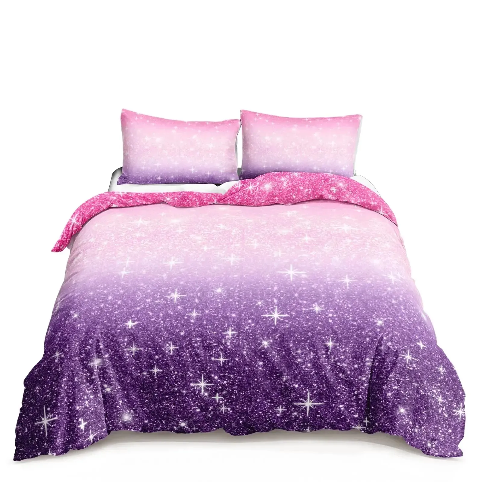 Kawaii Moon Starry Night Sky Duvet Cover Set Blue Pink Purple Star Galaxy Bedding Sets Full Size For Boys Girls Comforter Cover
Kawaii Moon Starry Night Sky Duvet Cover Set Blue Pink Purple Star Galaxy Bedding Sets Full Size For Boys Girls Comforter Cover