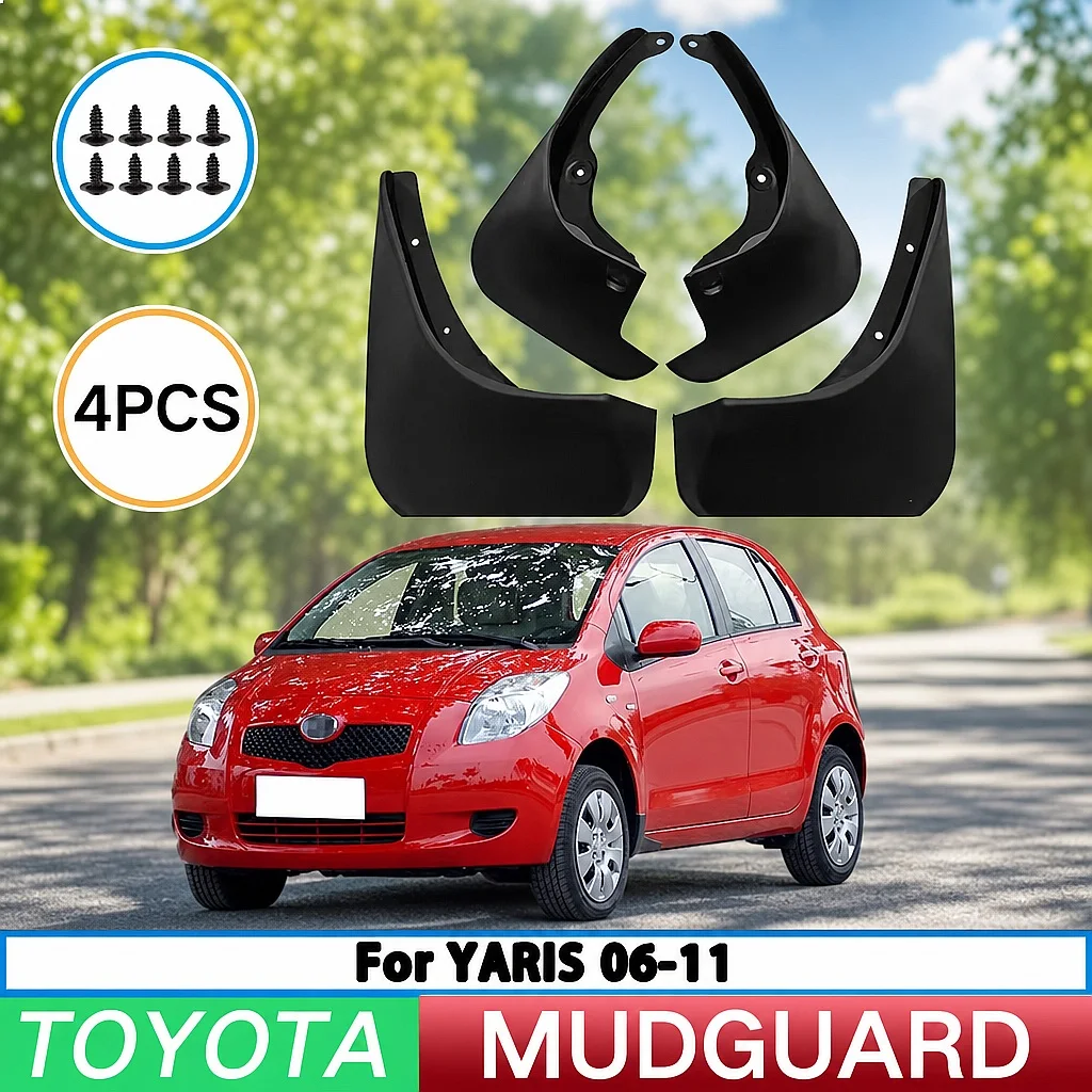 For Toyota Yaris 2006-2011 Mud Flaps Splash Guards Front Rear Wheel Fender 4Pcs
For Toyota Yaris 2006-2011 Mud Flaps Splash Guards Front Rear Wheel Fender 4Pcs