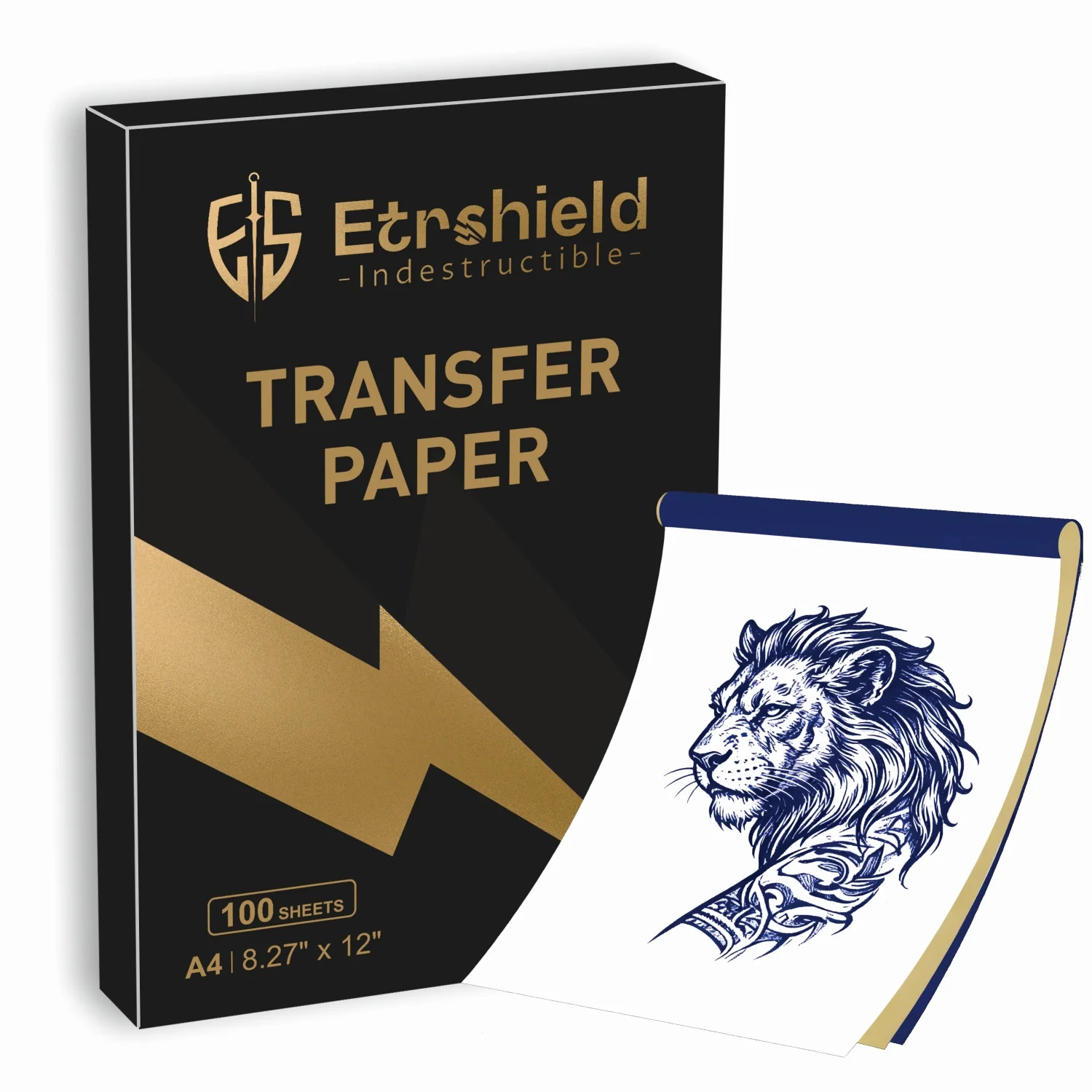 100 Sheets A4 Tattoo Transfer Paper 4-Layer Professional Thermal Hectogram for Dark Stencils on Real & Practice Skin
100 Sheets A4 Tattoo Transfer Paper 4-Layer Professional Thermal Hectogram for Dark Stencils on Real & Practice Skin