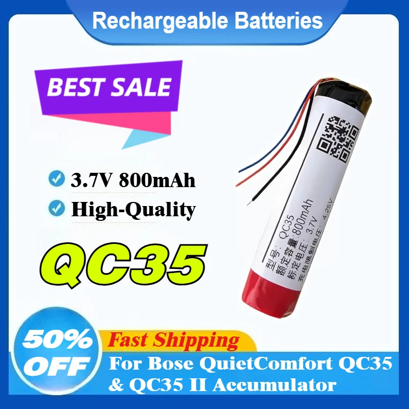 Battery For Bose QuietComfort QC35 & QC35 II Accumulator 3.7V Rechargeable lipo replacement headset
Battery For Bose QuietComfort QC35 & QC35 II Accumulator 3.7V Rechargeable lipo replacement headset