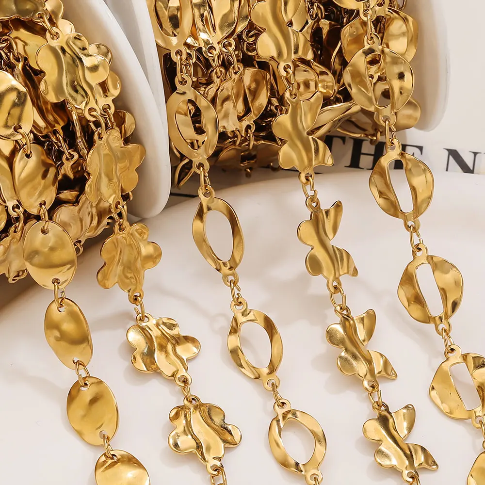 1 meter stainless steel chains for Jewelry Making Golden Heart Butterfly Design Link Chain DIY women necklace bracelet Wholesale
1 meter stainless steel chains for Jewelry Making Golden Heart Butterfly Design Link Chain DIY women necklace bracelet Wholesale