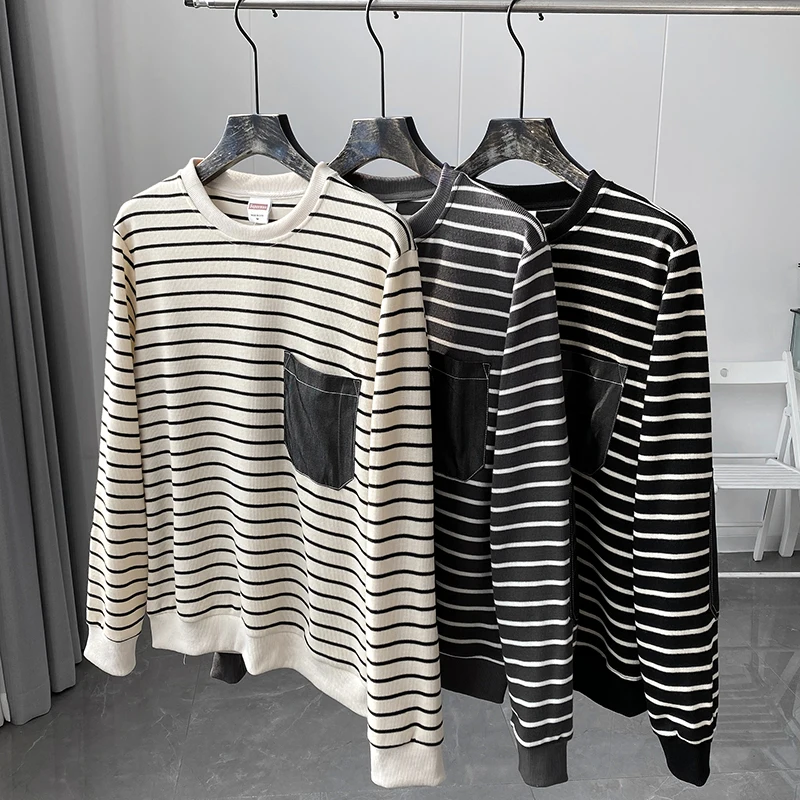 Men's Striped Streetwear Winter Warm Slim Sweater Male Casual O-Neck Pullovers 2022 Fashion Hip Hop Knitted Sweater M63
Men's Striped Streetwear Winter Warm Slim Sweater Male Casual O-Neck Pullovers 2022 Fashion Hip Hop Knitted Sweater M63