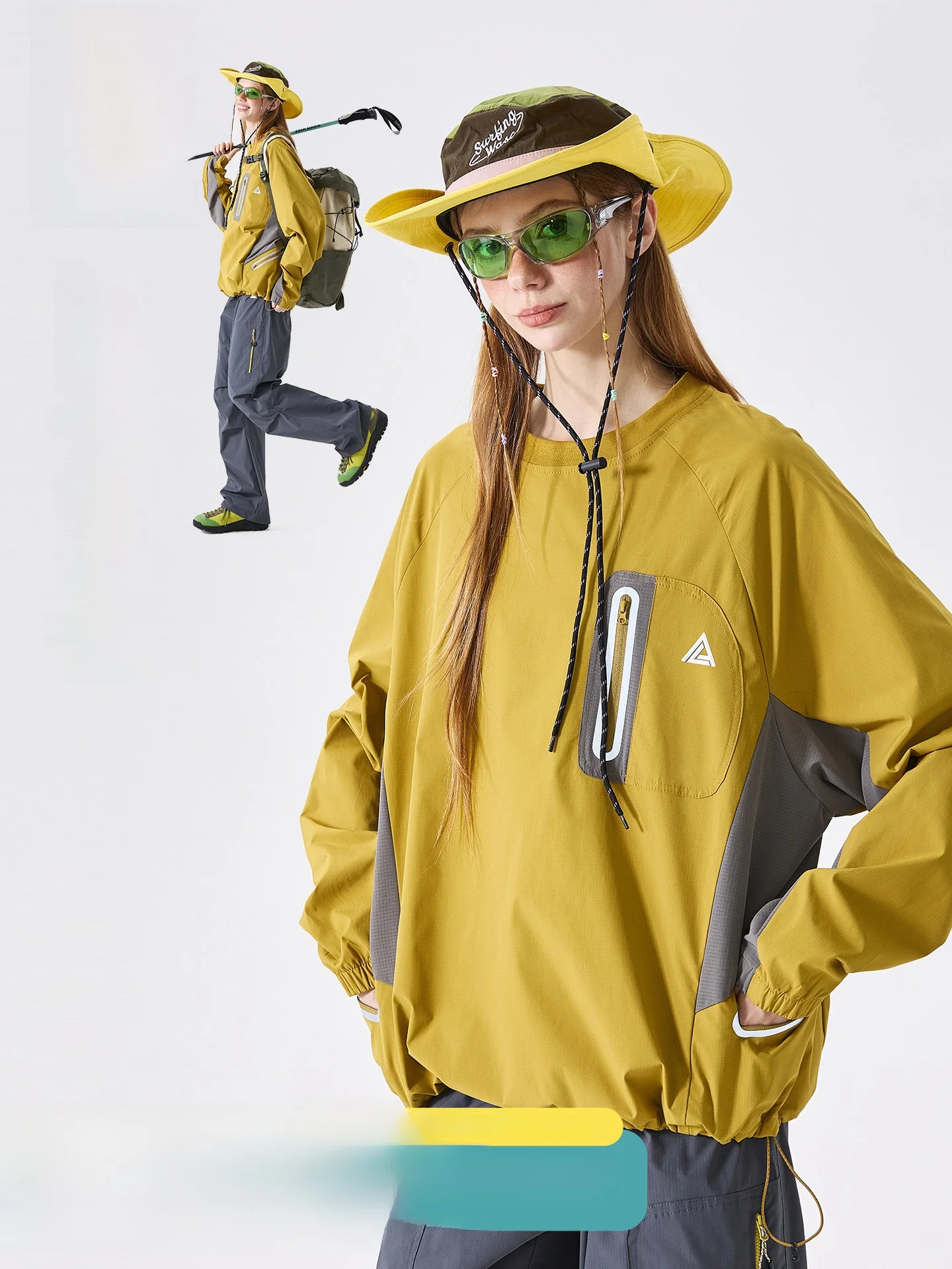 LAZY DAY Outdoor Three-Proof Reflective Long Sleeve T-Shirt Women's Lightweight Splicing Color Collision Top Summer Nylon
LAZY DAY Outdoor Three-Proof Reflective Long Sleeve T-Shirt Women's Lightweight Splicing Color Collision Top Summer Nylon
