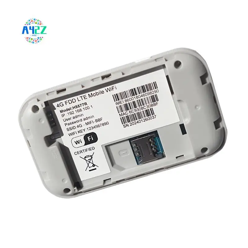 A42Z-4G LTE Мини-мобильный Wi-Fi-маршрутизатор 150 Мбит/с Карманная мобильная точка доступа Поддержка 8-10 пользователей с слотом для SIM-карты Портативная точка доступа Wi-Fi
A42Z-4G LTE Мини-мобильный Wi-Fi-маршрутизатор 150 Мбит/с Карманная мобильная точка доступа Поддержка 8-10 пользователей с слотом для SIM-карты Портативная точка доступа Wi-Fi