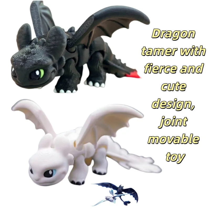 3D printed toy dragon tamer Q-version black demon movable joint figurine, handmade gift
3D printed toy dragon tamer Q-version black demon movable joint figurine, handmade gift