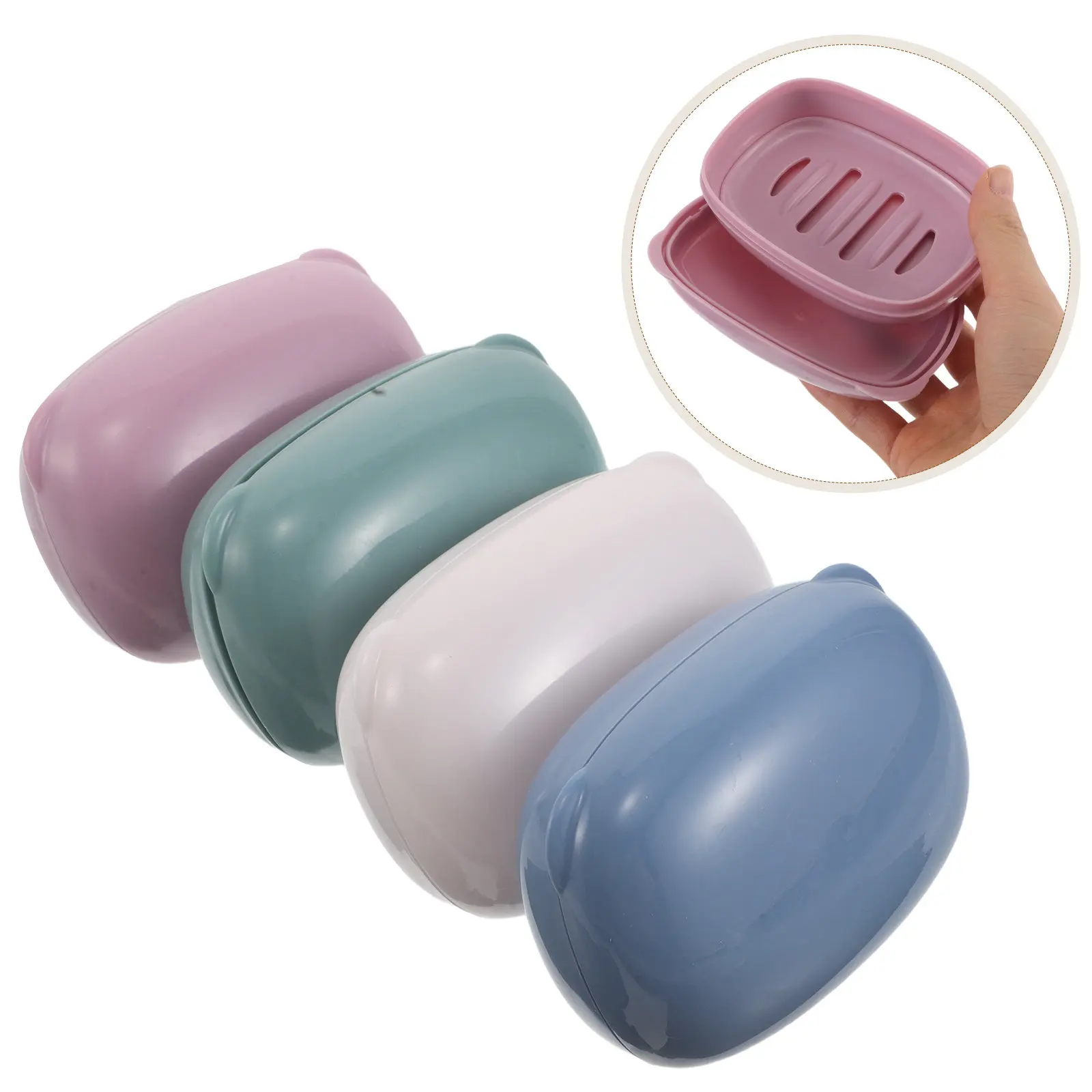 4Pcs Travel Soap Holder with Lid Removable Draining Leakproof Soap Box Compact Shower Case for Camping Backpacking Gym Outdoor
4Pcs Travel Soap Holder with Lid Removable Draining Leakproof Soap Box Compact Shower Case for Camping Backpacking Gym Outdoor