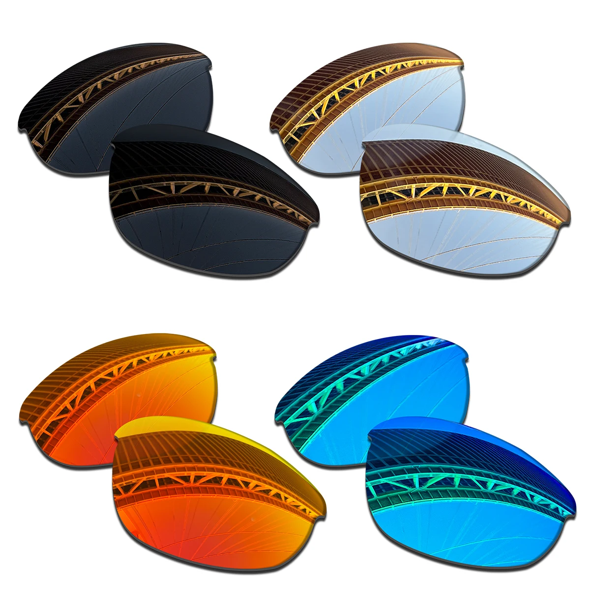 Anti-Scratch Polarized Replacement Lenses for Oakley Half Jacket Asian Fit 63mm Sunglasses - 1.5MM Thickness
Anti-Scratch Polarized Replacement Lenses for Oakley Half Jacket Asian Fit 63mm Sunglasses - 1.5MM Thickness
