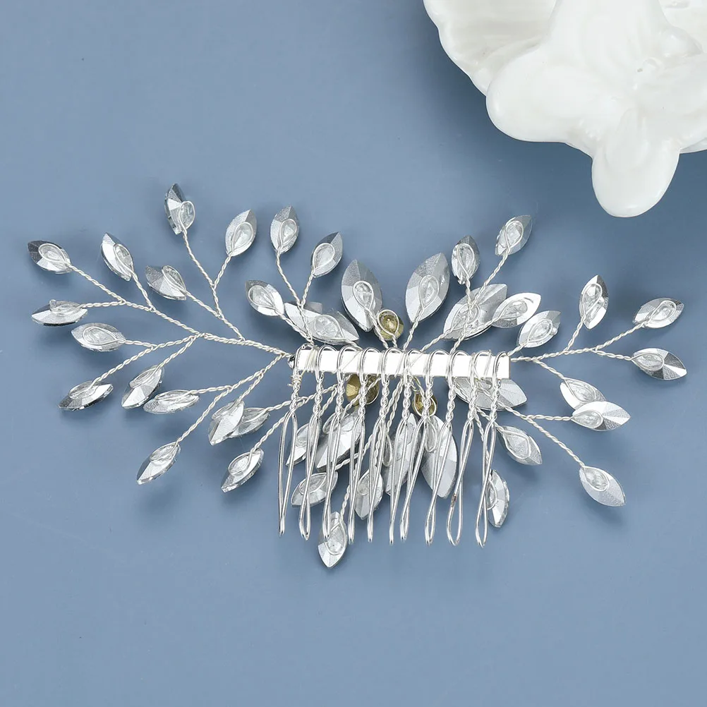 Metal Rhinestone Bride Hair Comb Headpiece Lightweight Wedding Hair Styling Accessories Prom Bridal Decorative Comb
Metal Rhinestone Bride Hair Comb Headpiece Lightweight Wedding Hair Styling Accessories Prom Bridal Decorative Comb