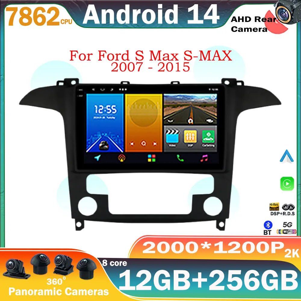 Android 14 for Ford S-Max 2007-2015 Car radio Multimedia Video player GPS navi Stereo 4G WIFI Carplay Touch Sceen 2din Autoradio
Android 14 for Ford S-Max 2007-2015 Car radio Multimedia Video player GPS navi Stereo 4G WIFI Carplay Touch Sceen 2din Autoradio