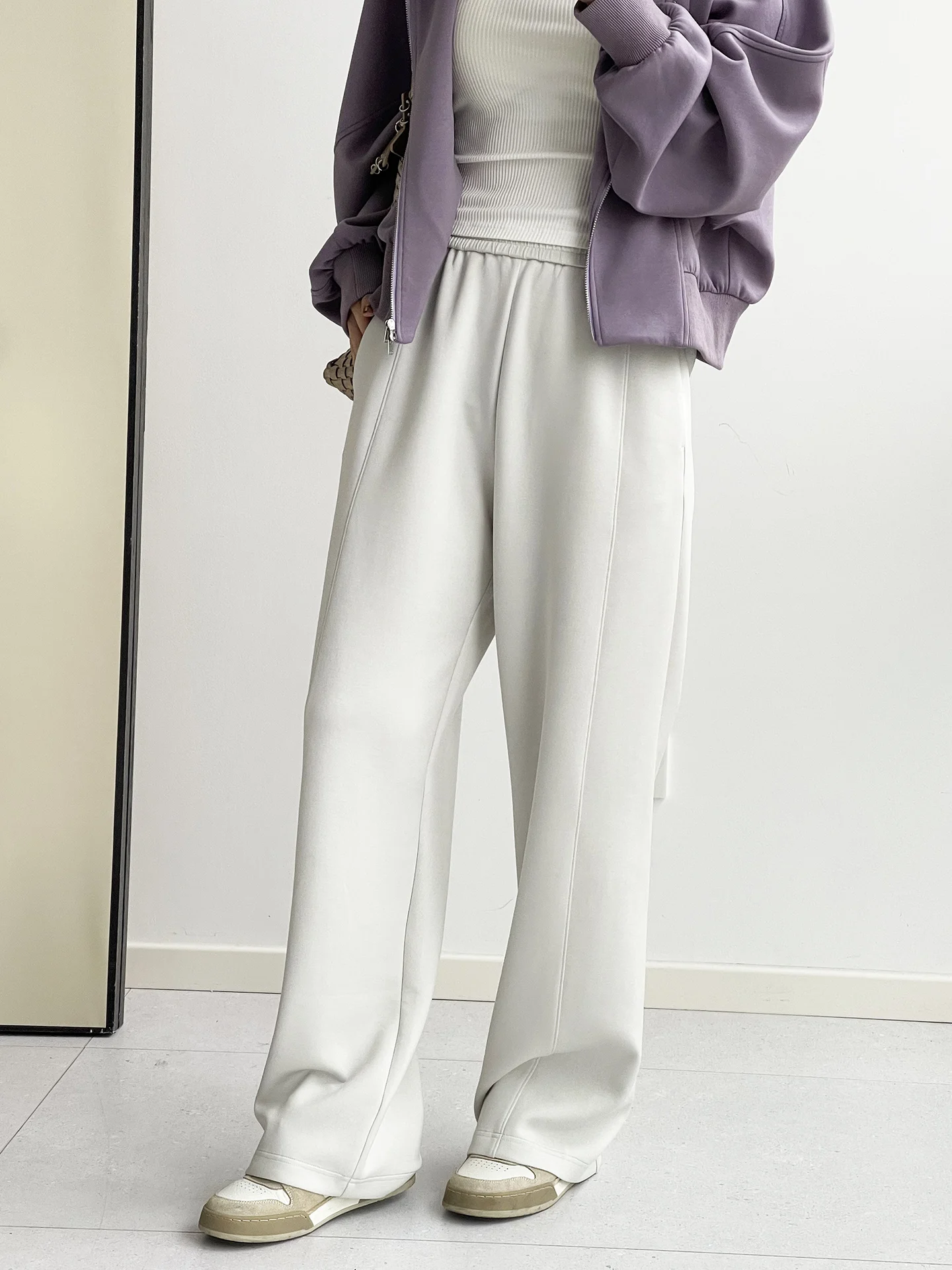 Slimming Mousse Cotton Soft Sport Pants Casual Straight Leg Women's High Waist Elastic Waistband Breathable Comfortable
Slimming Mousse Cotton Soft Sport Pants Casual Straight Leg Women's High Waist Elastic Waistband Breathable Comfortable