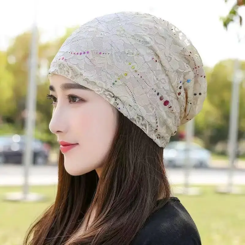 "Breathable Lace Turban Hat - Women's Fashion Hijab Cap, Soft Elastic Headscarf for Spring/Summer, Comfortable Sleep & Daily Wea
"Breathable Lace Turban Hat - Women's Fashion Hijab Cap, Soft Elastic Headscarf for Spring/Summer, Comfortable Sleep & Daily Wea