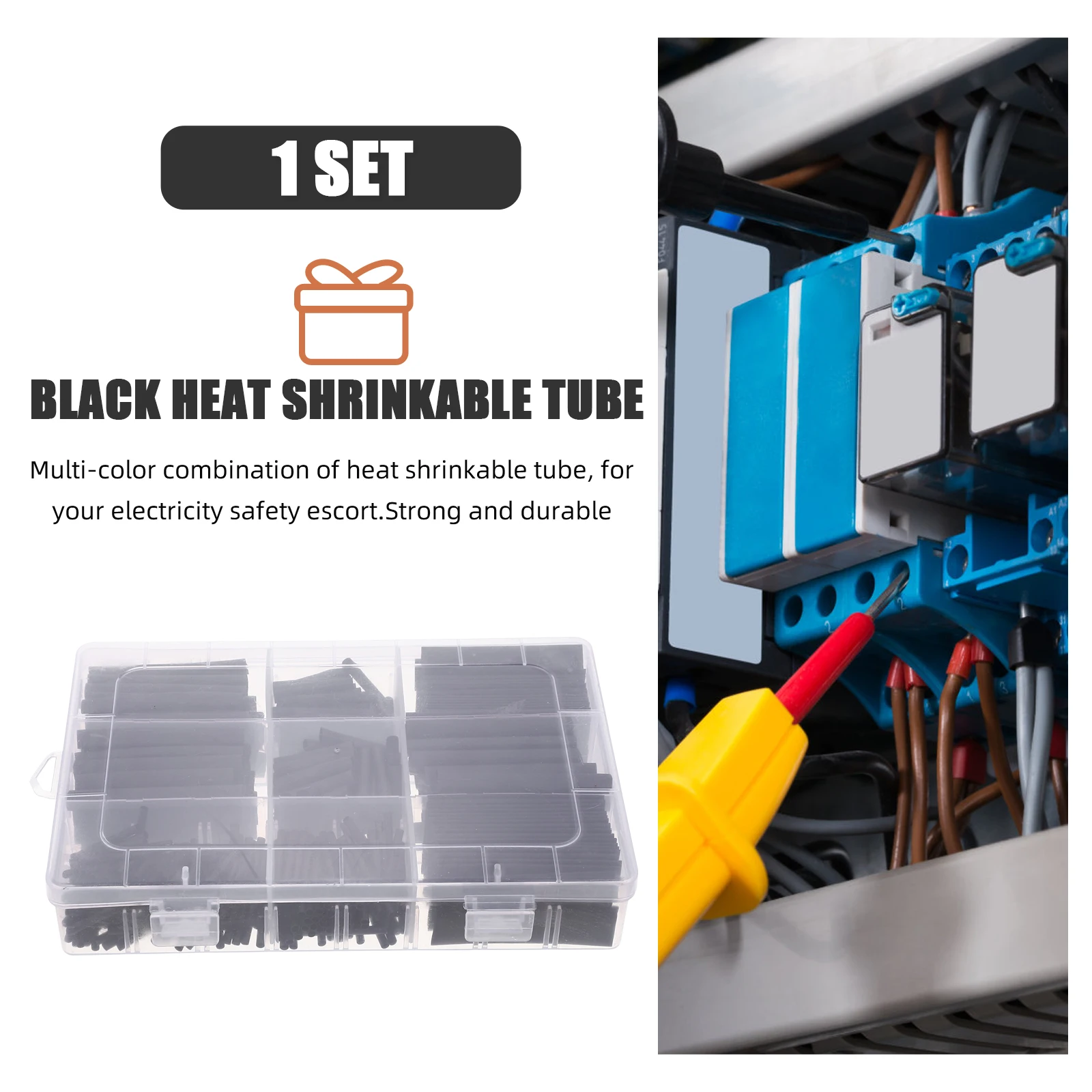 1 set Heat Shrink Tubing Assorted Electrical Sleeving Wrap Wire Repair Cable Joint Kit Heat Shrink Wire Connectors
1 set Heat Shrink Tubing Assorted Electrical Sleeving Wrap Wire Repair Cable Joint Kit Heat Shrink Wire Connectors