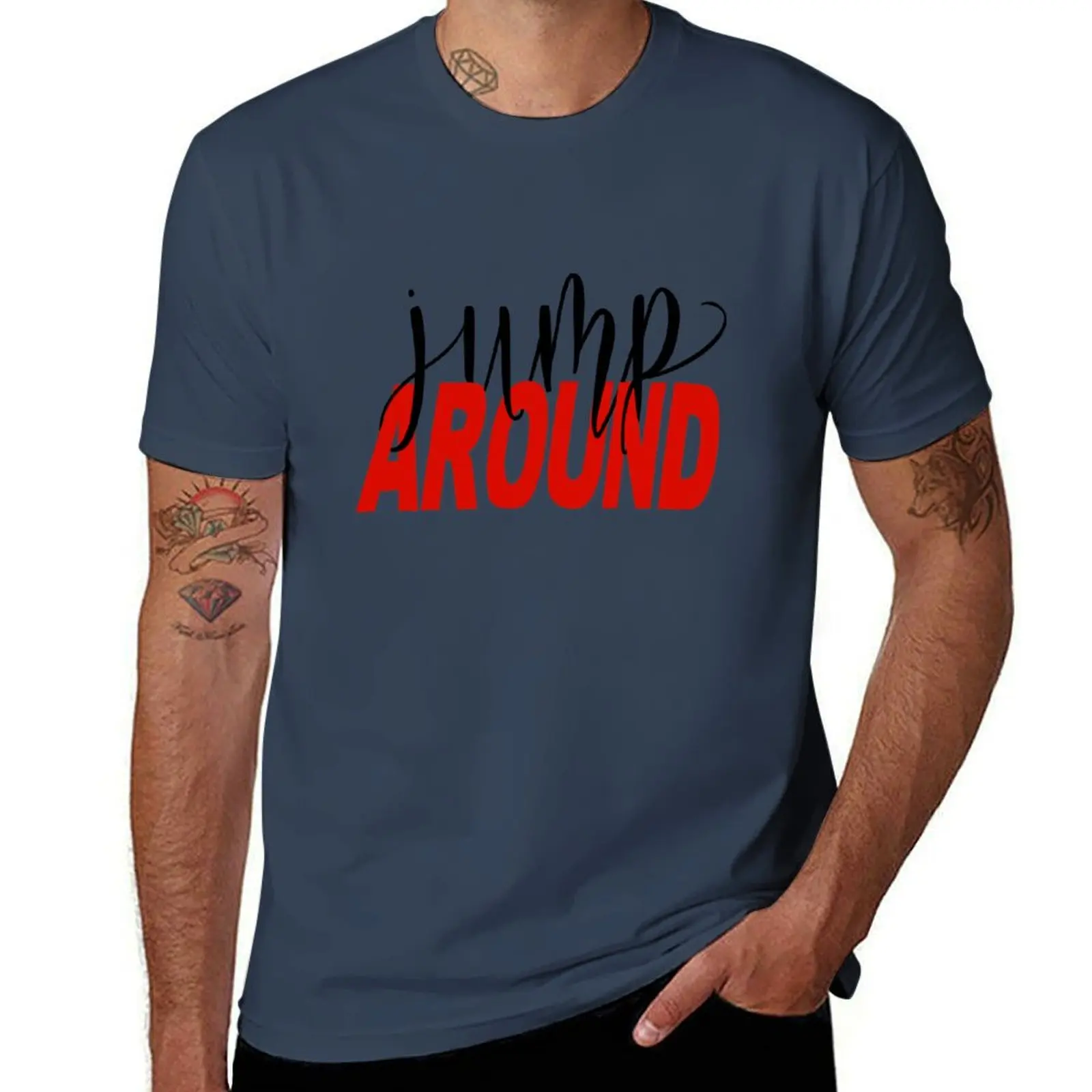 JUMP AROUND Wisconsin T-Shirt Casual Simple Design Short Sleeve Shirt
JUMP AROUND Wisconsin T-Shirt Casual Simple Design Short Sleeve Shirt