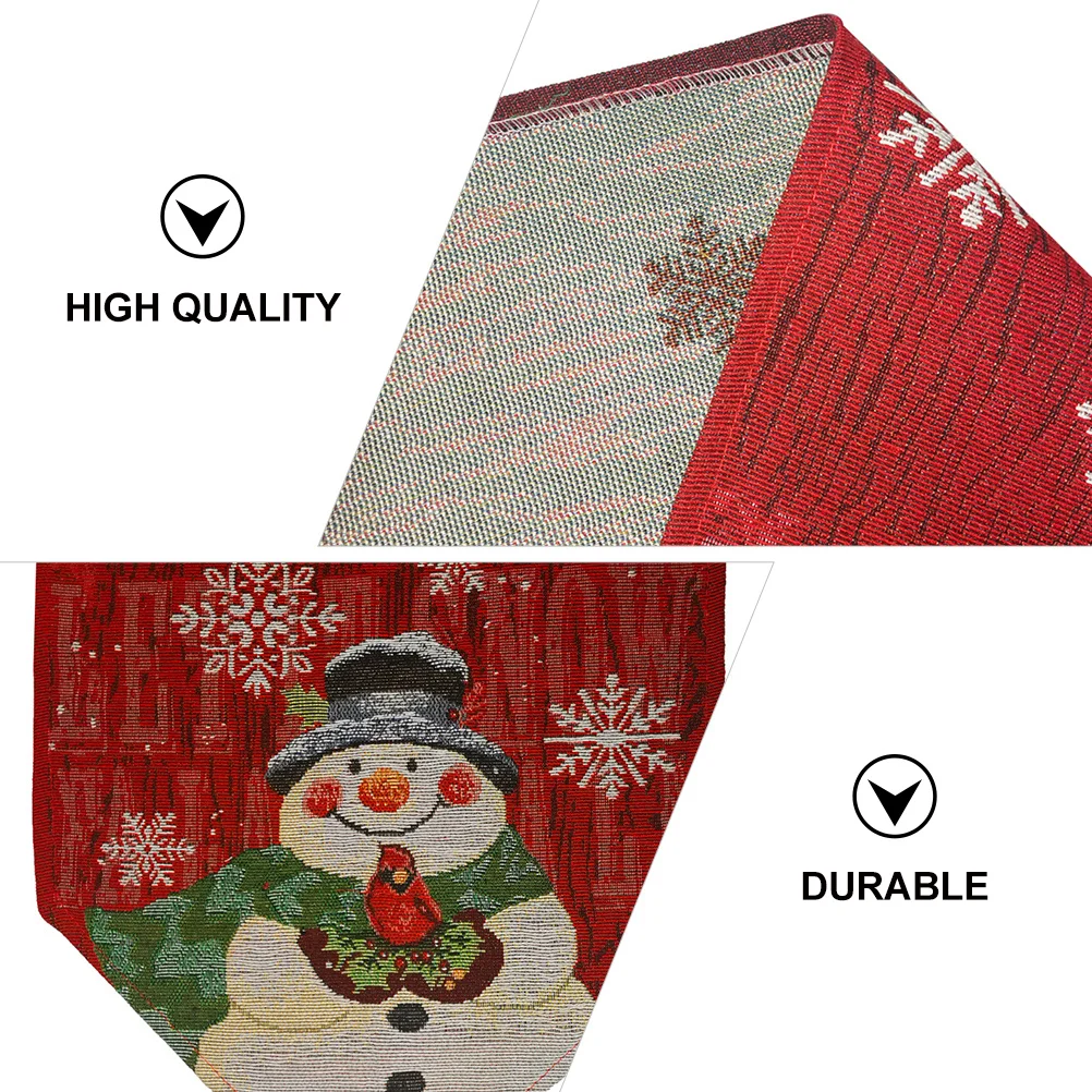 1pc Christmas Snowman Table Runner Festive Decorative Cover For Home Xmas Party Dining Decoration Holiday Table Mat
1pc Christmas Snowman Table Runner Festive Decorative Cover For Home Xmas Party Dining Decoration Holiday Table Mat
