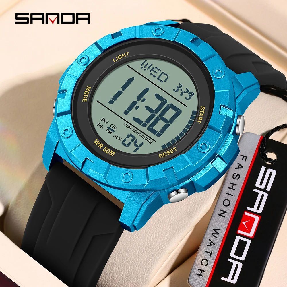 SANDA 2176 Fashion Men's Sports Electronic Watch Multi functional LED Calendar Waterproof Men's Electronic Watch 2024
SANDA 2176 Fashion Men's Sports Electronic Watch Multi functional LED Calendar Waterproof Men's Electronic Watch 2024