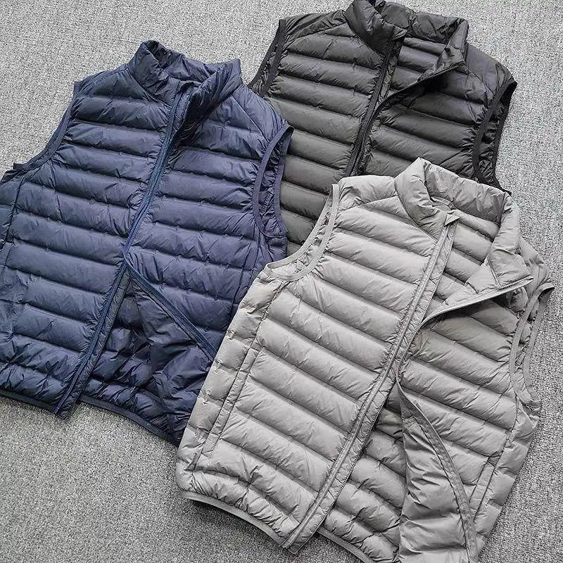 Warmth Sl Crt Men's Versatile Stand Collar down Cotton Vest Lightweight Thermal Jaet Vest Long Sle Faionable
Warmth Sl Crt Men's Versatile Stand Collar down Cotton Vest Lightweight Thermal Jaet Vest Long Sle Faionable