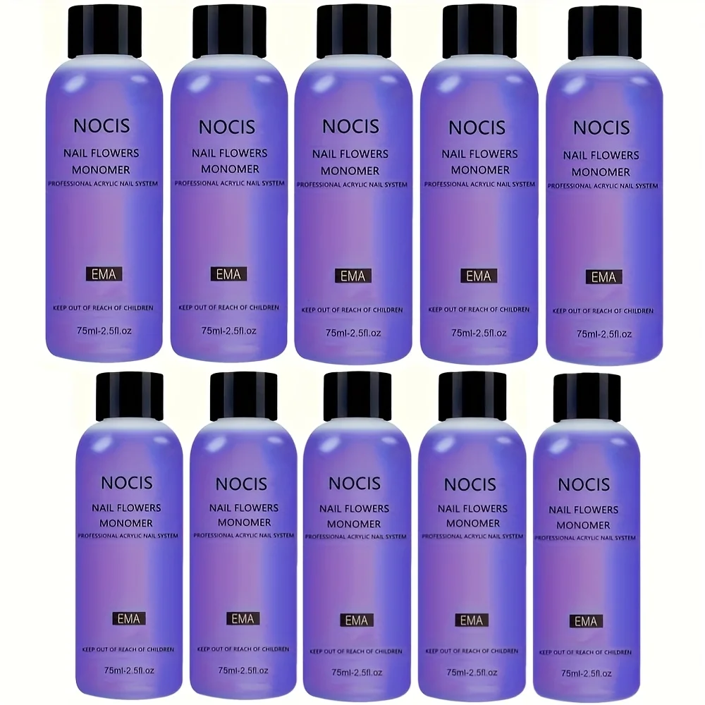 10PCS Nail Extension Monomer, 75ml/2.5fl.oz - Professional Acrylic Nail System Liquid, Formaldehyde-Free, Ideal for Nail Art
10PCS Nail Extension Monomer, 75ml/2.5fl.oz - Professional Acrylic Nail System Liquid, Formaldehyde-Free, Ideal for Nail Art