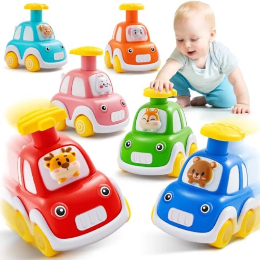 Press and Go Car Toys for Toddlers 1-3, 6 Pack Animal Baby Car Toys for 1 2 Year Old Boy, Push Go Friction Vehicle Toys for Inf
Press and Go Car Toys for Toddlers 1-3, 6 Pack Animal Baby Car Toys for 1 2 Year Old Boy, Push Go Friction Vehicle Toys for Inf