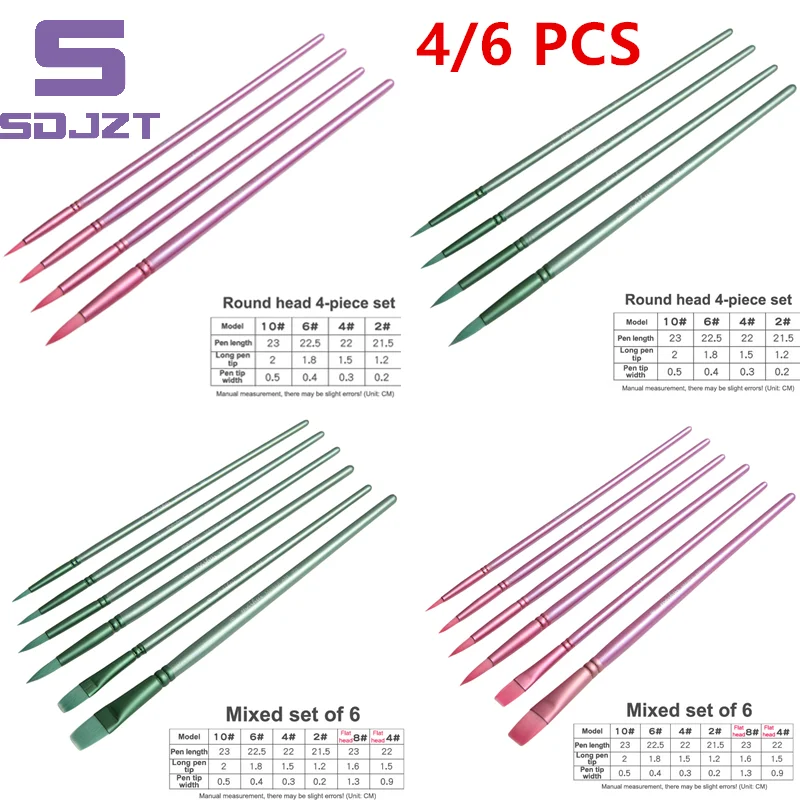 1set Watercolor Brush Pointed Round Flat Head Soft Hair Beginner's Art Student Hand Drawn Watercolor Nylon Painting Supplies
1set Watercolor Brush Pointed Round Flat Head Soft Hair Beginner's Art Student Hand Drawn Watercolor Nylon Painting Supplies
