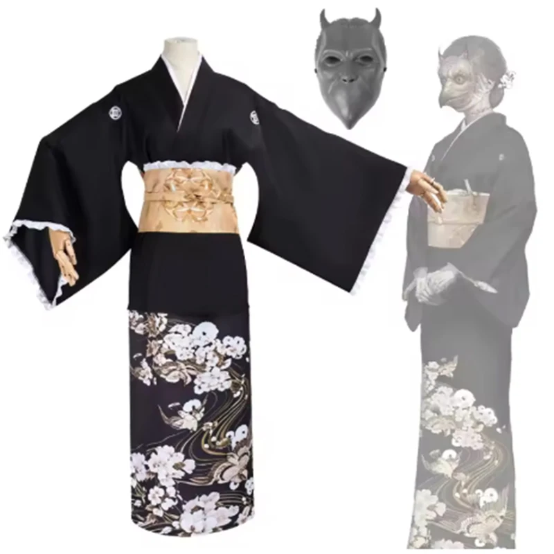 Игра Silent Hill f Runzi Sumida, официальная одежда, кимоно, традиционная черная юката, красивый костюм для косплея, сценический наряд
Игра Silent Hill f Runzi Sumida, официальная одежда, кимоно, традиционная черная юката, красивый костюм для косплея, сценический наряд