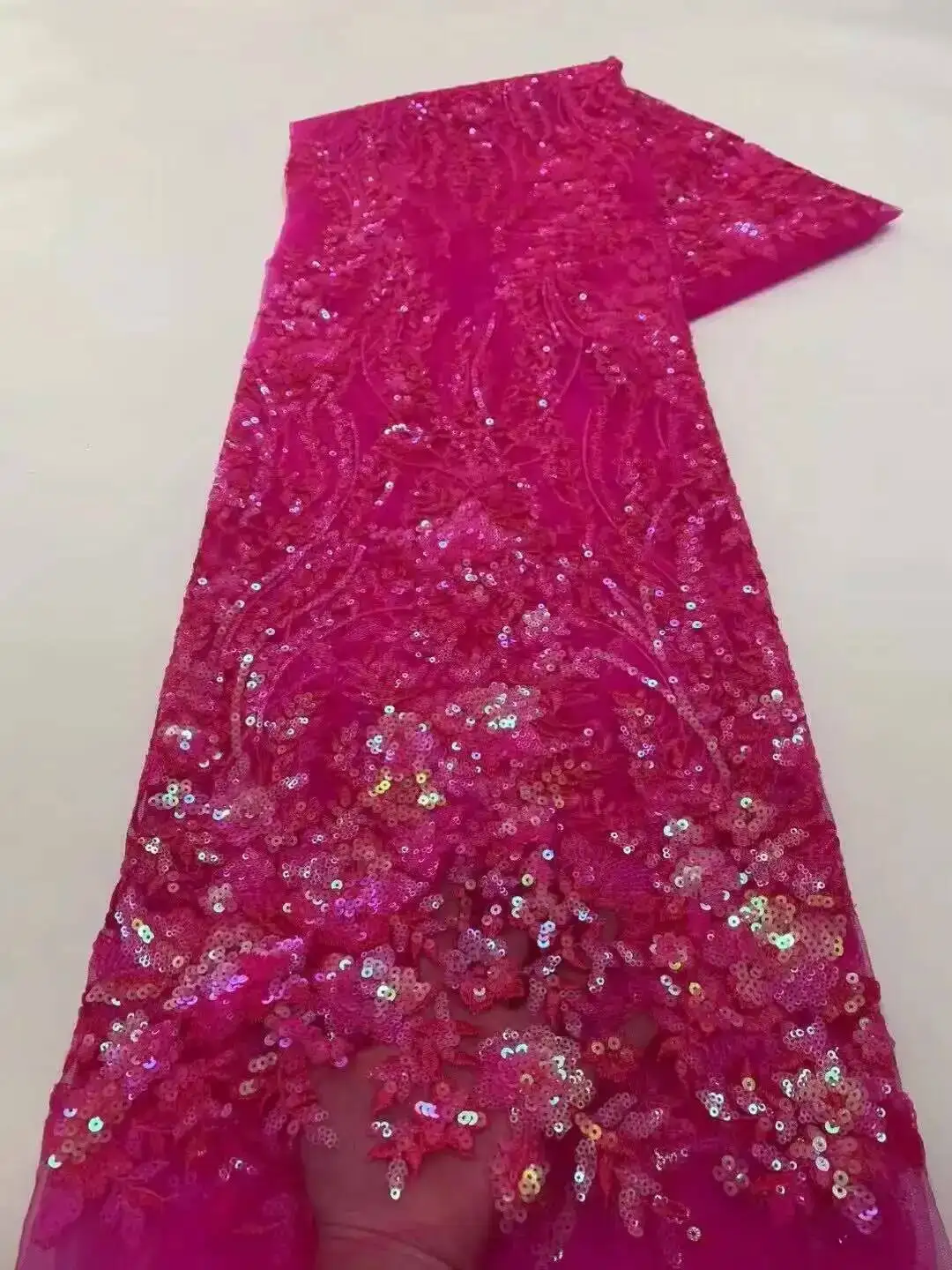 Nigerian Lace Fabric with Sequins 2025 High Quality African French Mesh Lace Fabric For Women Wedding Dresses Sew
Nigerian Lace Fabric with Sequins 2025 High Quality African French Mesh Lace Fabric For Women Wedding Dresses Sew