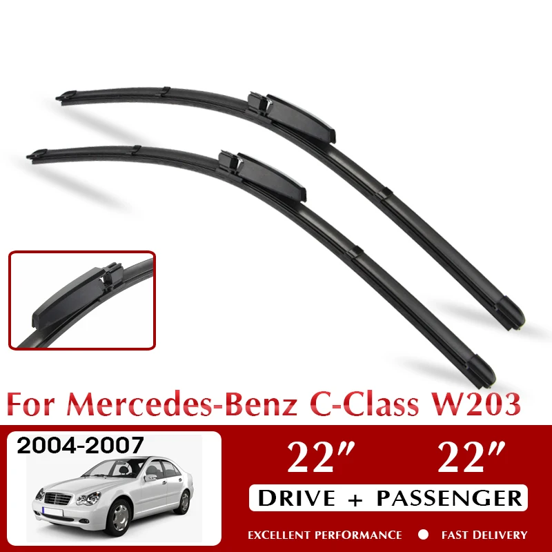 Wiper Front Car Wiper Blade For Mercedes-Benz C-Class W203 2004-2007 Windshield Windscreen Window 22"+22" LHD RHD
Wiper Front Car Wiper Blade For Mercedes-Benz C-Class W203 2004-2007 Windshield Windscreen Window 22"+22" LHD RHD