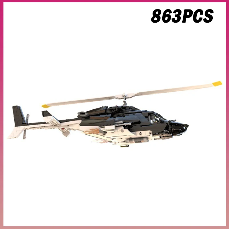 Airwolf Helicopter 1:25 Scale Military Aircraft Model MOC Building Blocks Bricks Creative Assembly Toy Kids Adult Birthday Gift
Airwolf Helicopter 1:25 Scale Military Aircraft Model MOC Building Blocks Bricks Creative Assembly Toy Kids Adult Birthday Gift