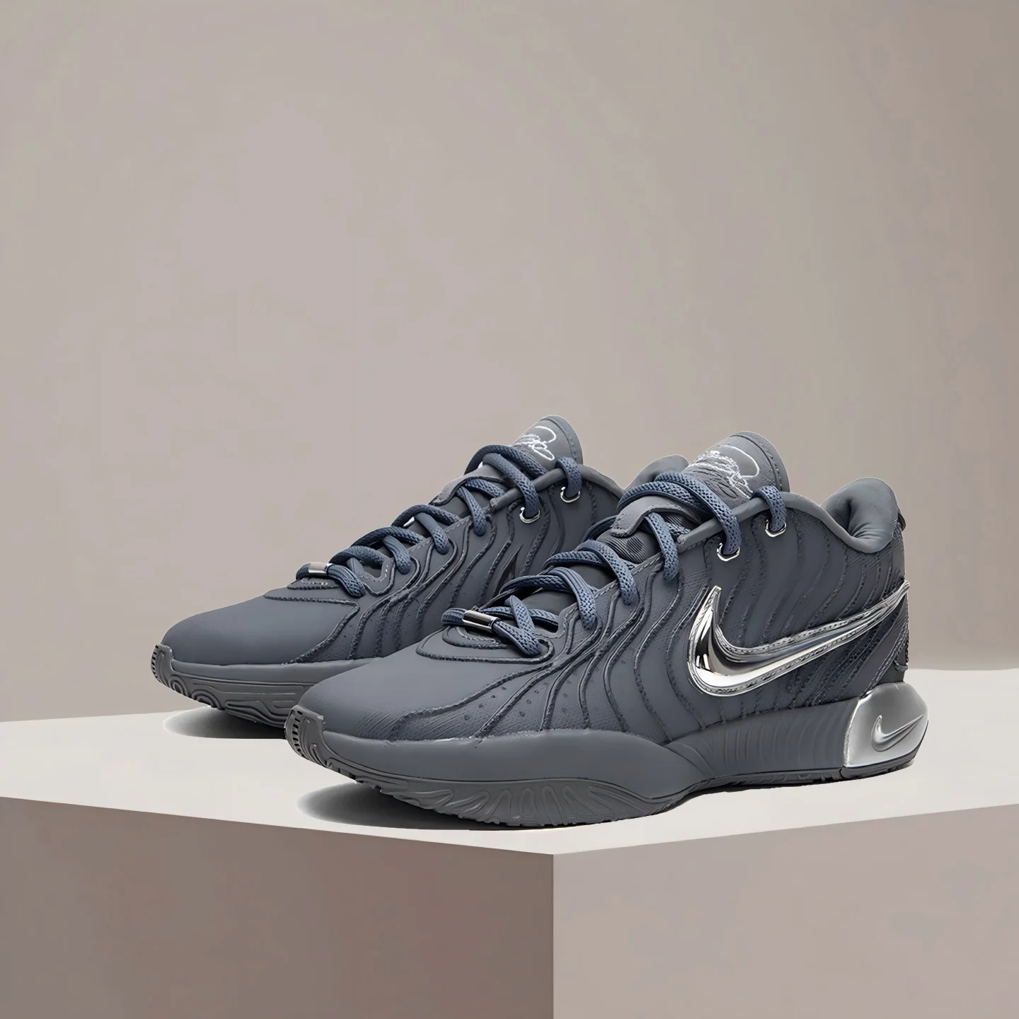 Баскетбольные кроссовки Nike LeBron 21 Zoom Fashion Mid-Top, дизайн унисекс, серебристо-серый цвет HF5352-001
Баскетбольные кроссовки Nike LeBron 21 Zoom Fashion Mid-Top, дизайн унисекс, серебристо-серый цвет HF5352-001