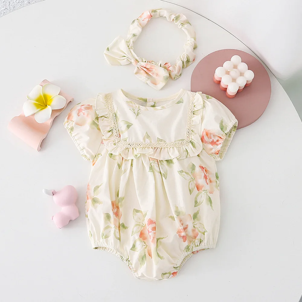 ZOETOPKID New Summer Outfits Short Sleeves Round Neck Bodysuit/O-neck Girl Dress with Headwear Twins Girl Clothing
ZOETOPKID New Summer Outfits Short Sleeves Round Neck Bodysuit/O-neck Girl Dress with Headwear Twins Girl Clothing