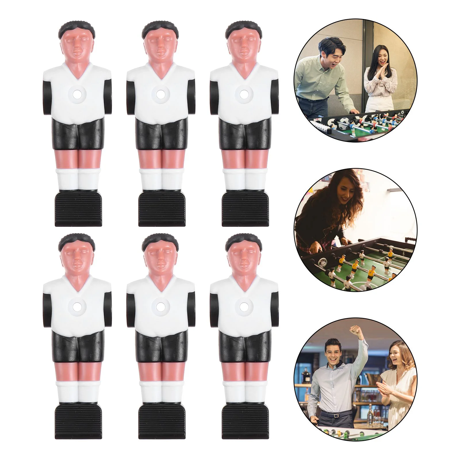 6 Pcs Guinea Pig Football Machine Man Mini Table Soccer Game Environmental Resin Replacement Foosball
6 Pcs Guinea Pig Football Machine Man Mini Table Soccer Game Environmental Resin Replacement Foosball