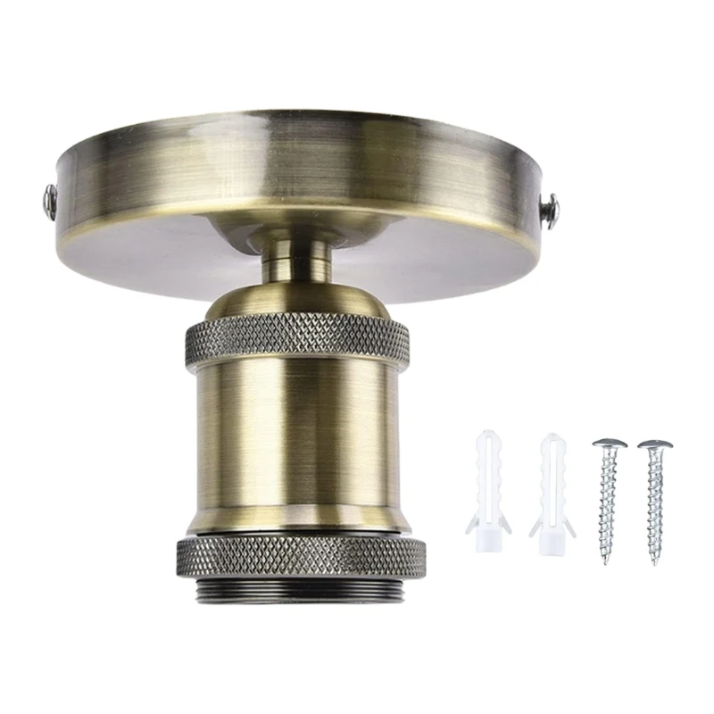 E27 Lamp Base Vintage Ceiling Screw Light Lamp Holder Screw Head Light Socket Lampholder for Kitchen Bedroom Living Room
E27 Lamp Base Vintage Ceiling Screw Light Lamp Holder Screw Head Light Socket Lampholder for Kitchen Bedroom Living Room