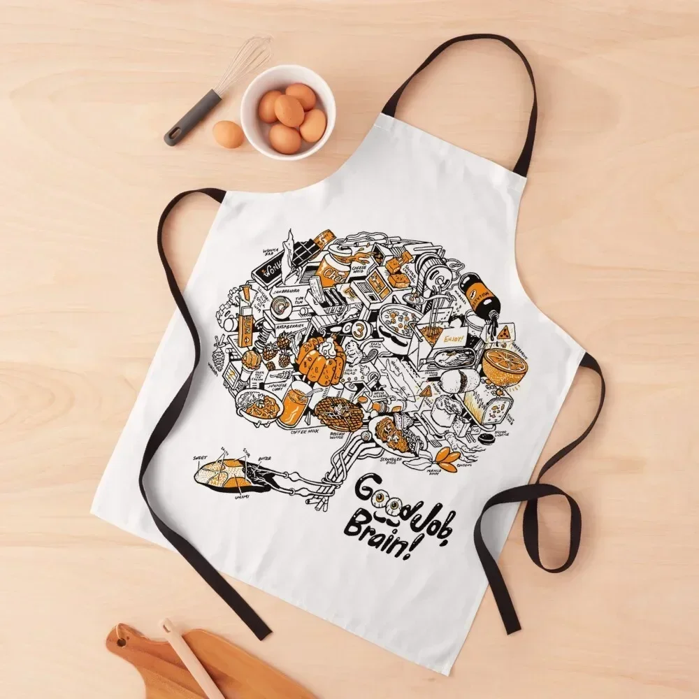 Brain Food Apron Kitchen Apras Man cook wear Kitchen For Man Cute Kitchen Accessories Apron
Brain Food Apron Kitchen Apras Man cook wear Kitchen For Man Cute Kitchen Accessories Apron