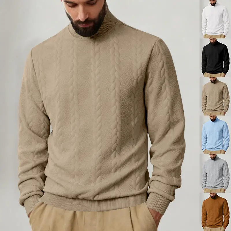 Men's Casual High Collar Thermal Sweatshirt Textured Pure Color Embroidery Heavyweight Winter Base Shirt Warm Hoodie
Men's Casual High Collar Thermal Sweatshirt Textured Pure Color Embroidery Heavyweight Winter Base Shirt Warm Hoodie