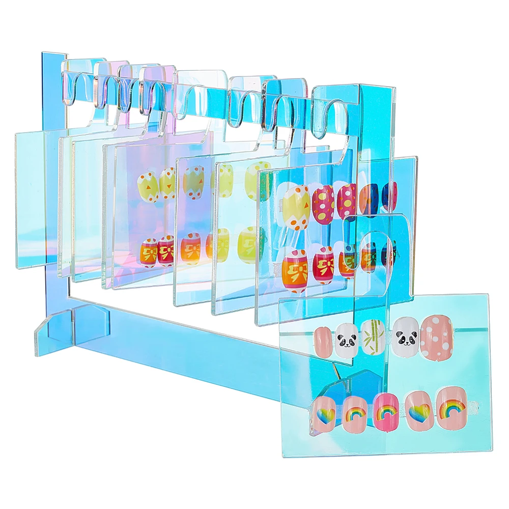 1 set Acrylic Nail Art Display Boards False Nail Sample Display Stand with 10pcs Hanging Hooks Colorful 8x19x13.5cm
1 set Acrylic Nail Art Display Boards False Nail Sample Display Stand with 10pcs Hanging Hooks Colorful 8x19x13.5cm