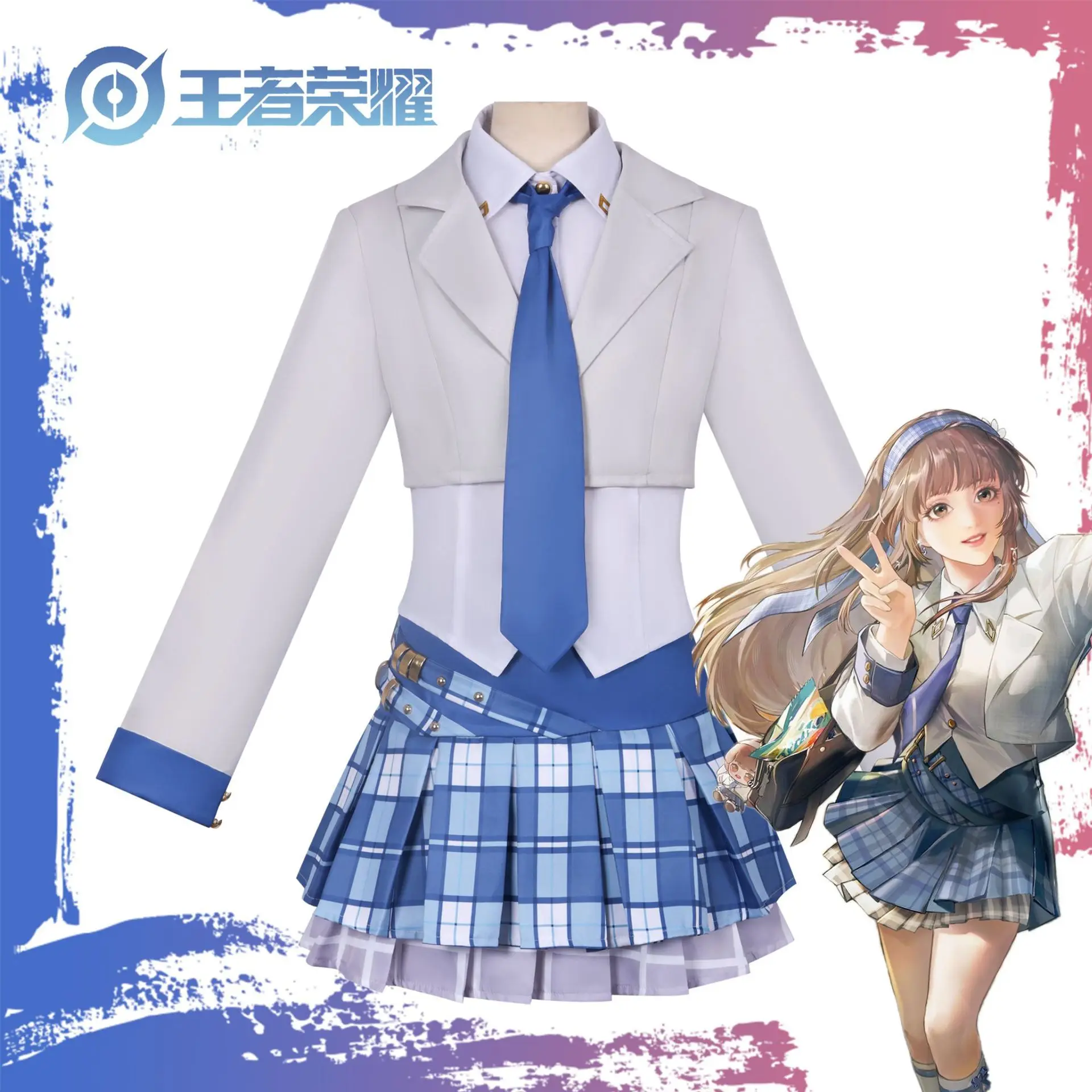 Game Honor of Kings Winky Cosplay Costume JK uniform Shirt Halloween Party Dress for Women Comic Con Anime Lovable Clothing
Game Honor of Kings Winky Cosplay Costume JK uniform Shirt Halloween Party Dress for Women Comic Con Anime Lovable Clothing