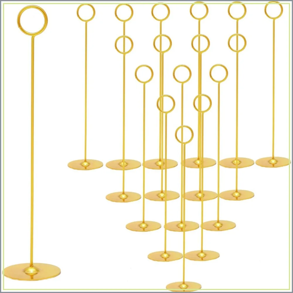 Urban Deco 16PK Gold Table Number Holders 12 Inch Steel Place Card Holders for Weddings, Restaurants, Photos, Food Signs
Urban Deco 16PK Gold Table Number Holders 12 Inch Steel Place Card Holders for Weddings, Restaurants, Photos, Food Signs