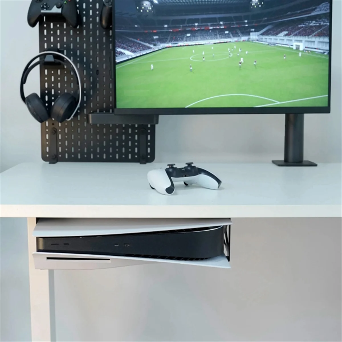 Настольная подставка для PS5 / Тонкое крепление Stealth под настольный держатель, совместимое с консолью Disc & Digital Edition
Настольная подставка для PS5 / Тонкое крепление Stealth под настольный держатель, совместимое с консолью Disc & Digital Edition