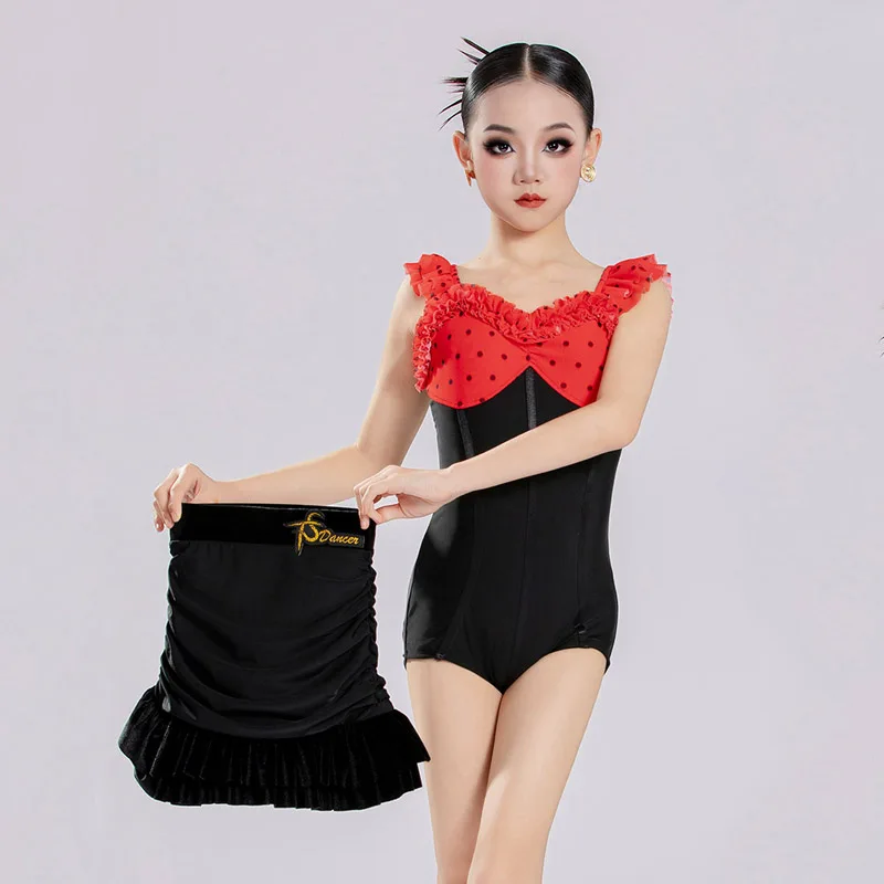 Summer Girls Latin Dance Costume Kids Polka Dot Suit Chacha Rumba Dance Dress Performance Clothes Latin Practice Wear BL18962
Summer Girls Latin Dance Costume Kids Polka Dot Suit Chacha Rumba Dance Dress Performance Clothes Latin Practice Wear BL18962