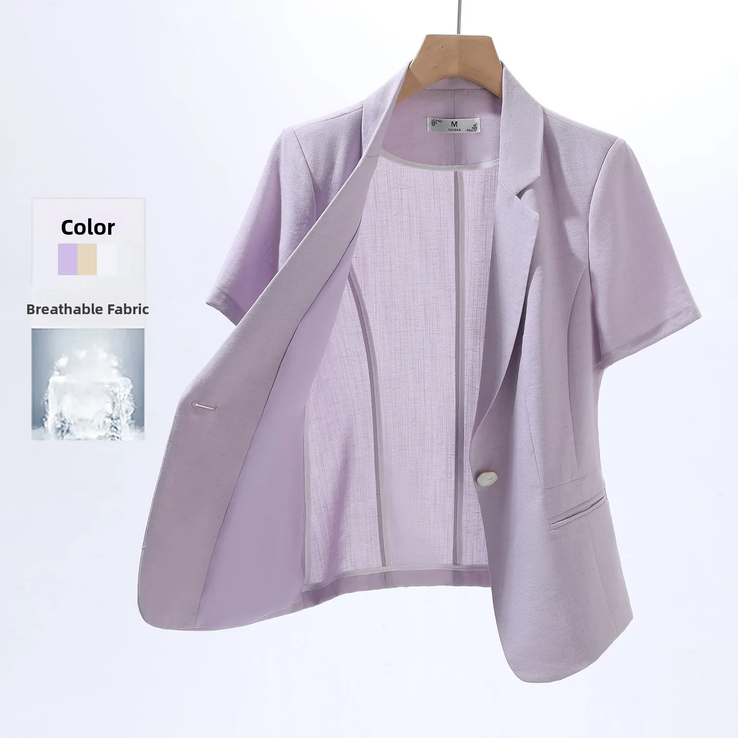 Purple Short Suit Jacket Women's Casual Fashion 2026 New Summer High-End Style Versatile Miniature Western Style Coat
Purple Short Suit Jacket Women's Casual Fashion 2026 New Summer High-End Style Versatile Miniature Western Style Coat