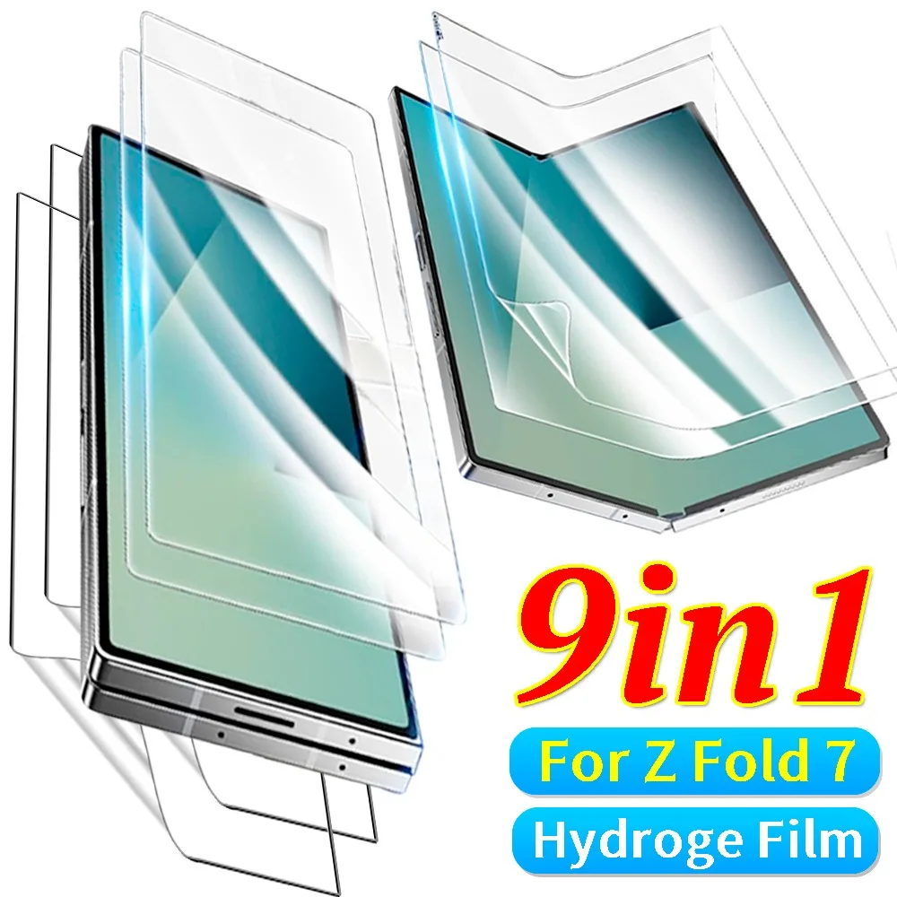 9IN1 for Samsung Z Fold 7 Hydrogel Film HD Clear Anti-scratch Soft Front Back Inner Film Screen Protector for Z Fold 7 Not Glass
9IN1 for Samsung Z Fold 7 Hydrogel Film HD Clear Anti-scratch Soft Front Back Inner Film Screen Protector for Z Fold 7 Not Glass