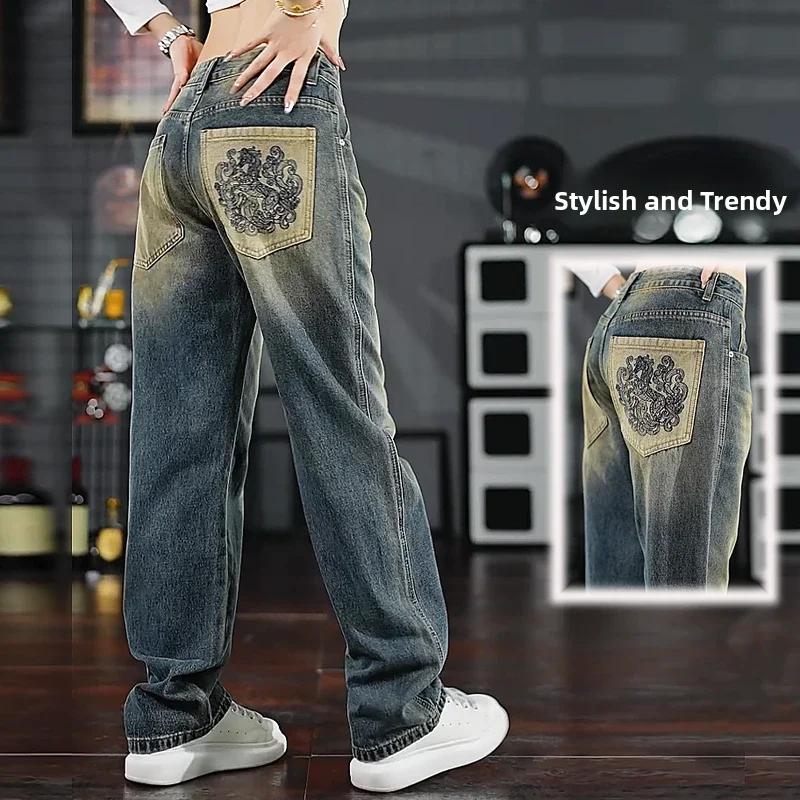 Loose Fit Casual American Sle Men's Jeans Faionable Retro Straight Leg Pants Autumn Winter New Arrival Versatile Cotton D...
Loose Fit Casual American Sle Men's Jeans Faionable Retro Straight Leg Pants Autumn Winter New Arrival Versatile Cotton D...
