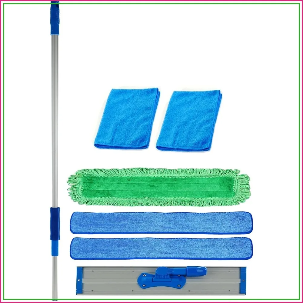 Real Clean 36” Commercial Microfiber Mop Kit Heavy Duty Floor Cleaning Set with Telescopic Handle
Real Clean 36” Commercial Microfiber Mop Kit Heavy Duty Floor Cleaning Set with Telescopic Handle