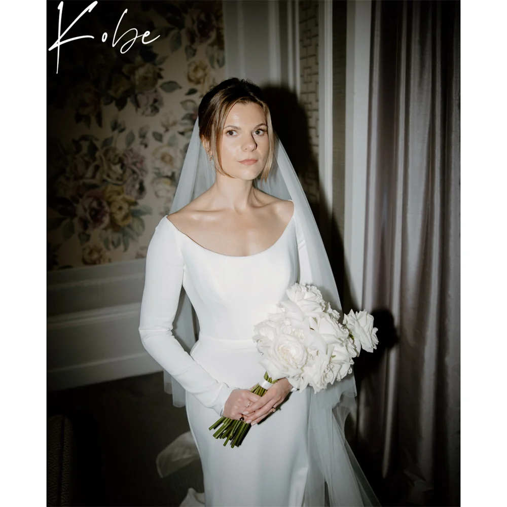 Kobe Lace A-Line Wedding Dress O-Neck Floor-Length Back Bow Wedding Dresses Long Sleeve vestidos de noche Customized Formal 2025
Kobe Lace A-Line Wedding Dress O-Neck Floor-Length Back Bow Wedding Dresses Long Sleeve vestidos de noche Customized Formal 2025