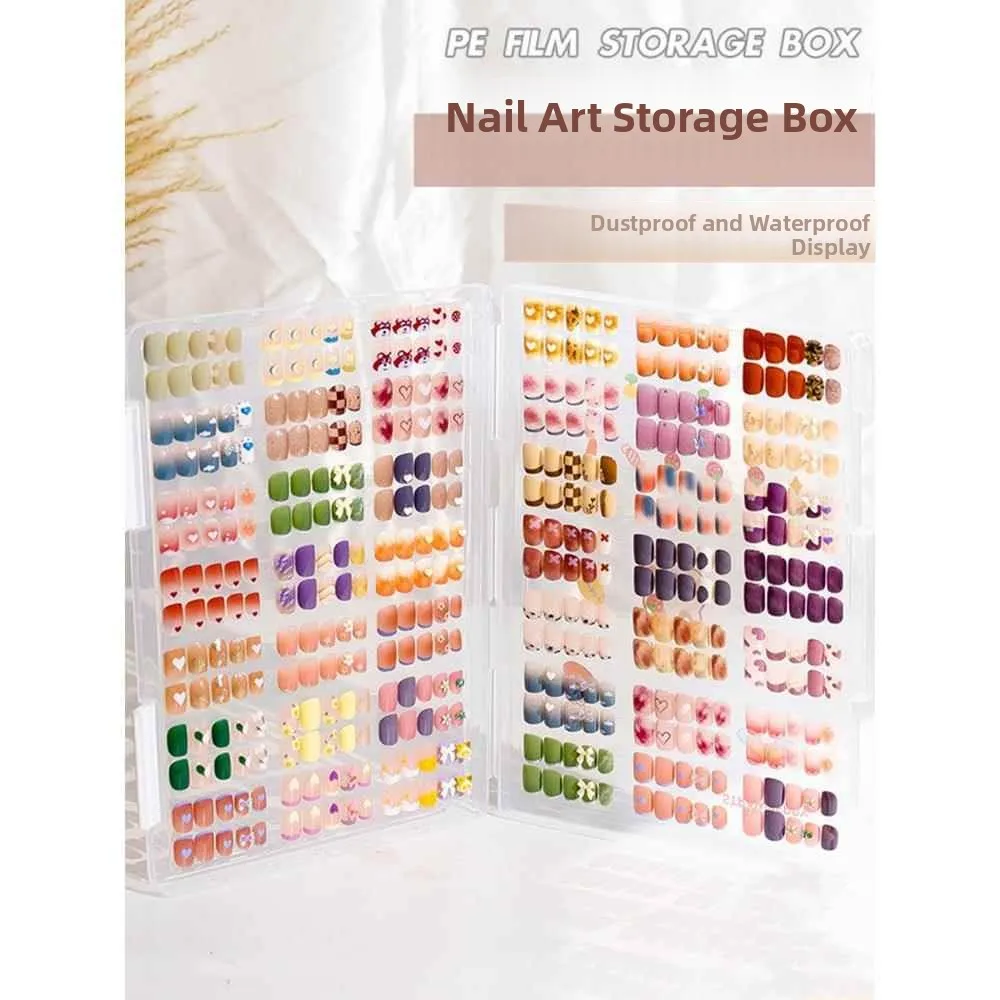 Transparent Wearable Nail Art Storage Box Dustproof Organizer Album Board Nail Tips Display Color Card Book Household Storage
Transparent Wearable Nail Art Storage Box Dustproof Organizer Album Board Nail Tips Display Color Card Book Household Storage