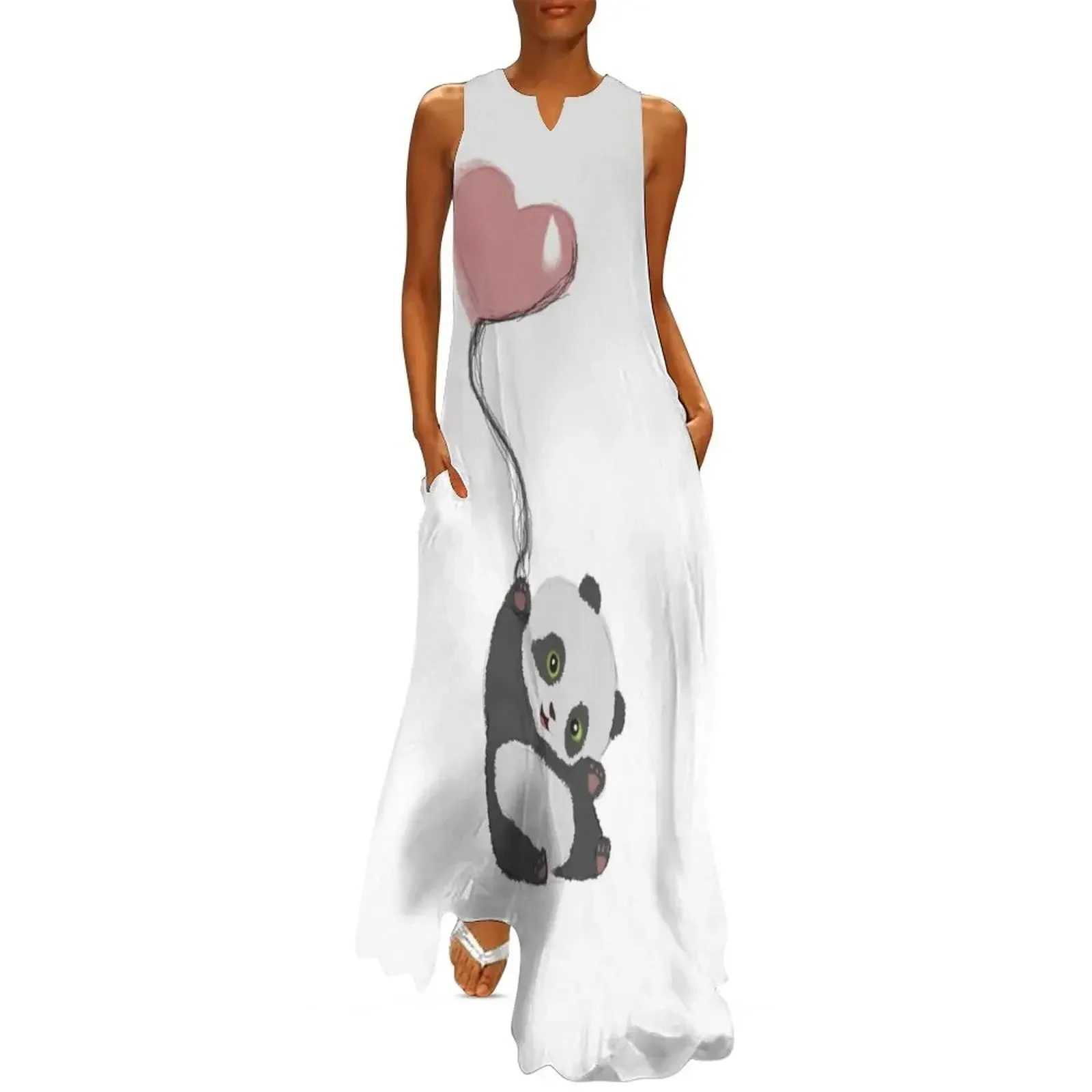 Panda And Balloon Long Dress Female clothing long sleeve dress Aesthetic clothing summer dresses Dress
Panda And Balloon Long Dress Female clothing long sleeve dress Aesthetic clothing summer dresses Dress