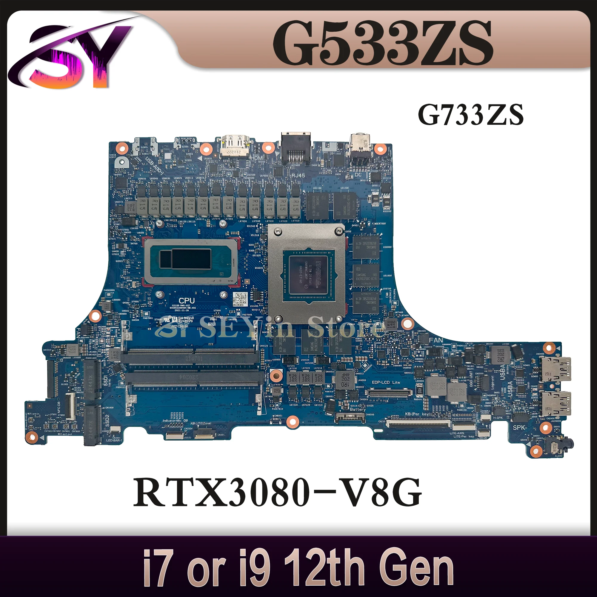 G533R Mainboard For ASUS G533ZS G533ZX G533ZM G533ZW G733ZS G733ZX G733ZM G733ZW G533Z G733Z Laptop Motherboard i7 i9 12th
G533R Mainboard For ASUS G533ZS G533ZX G533ZM G533ZW G733ZS G733ZX G733ZM G733ZW G533Z G733Z Laptop Motherboard i7 i9 12th