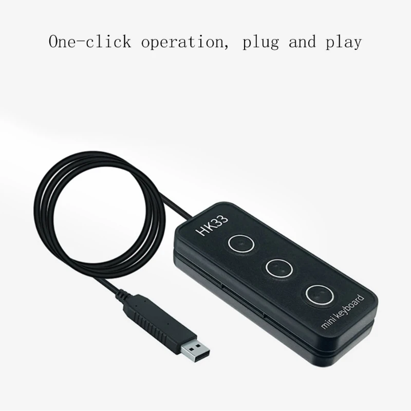3 Keys USB Connection Keyboard Support Multiple Platform Keypad USB Macro Programming Key for Working and Gaming
3 Keys USB Connection Keyboard Support Multiple Platform Keypad USB Macro Programming Key for Working and Gaming