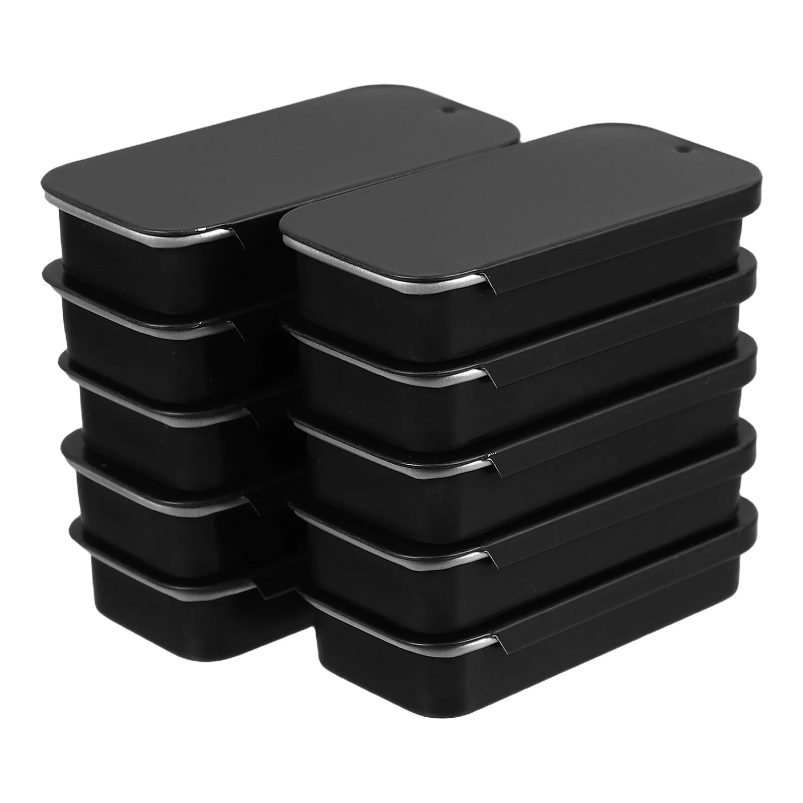 10pcs Chewing Gum Iron Box Mini Rectangular Tinplate Containers Portable Storage Boxes Slide Design Spacious Strong Material 
10pcs Chewing Gum Iron Box Mini Rectangular Tinplate Containers Portable Storage Boxes Slide Design Spacious Strong Material