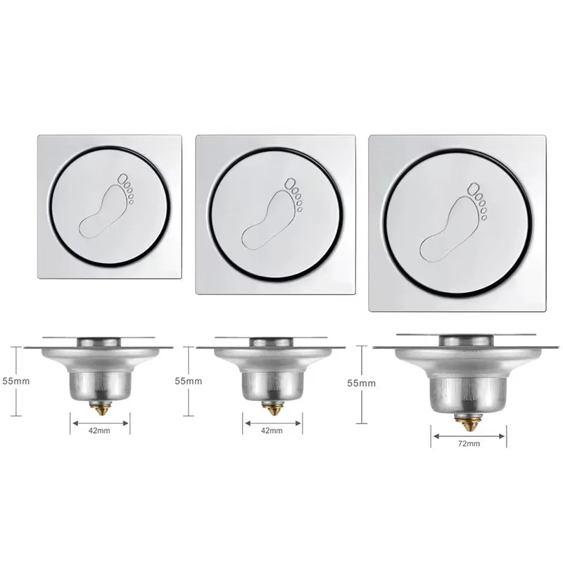 Bathroom shower room stainless steel pop-up floor drain, sealed and odor-proof, stainless steel floor drain suitable for hotels
Bathroom shower room stainless steel pop-up floor drain, sealed and odor-proof, stainless steel floor drain suitable for hotels
